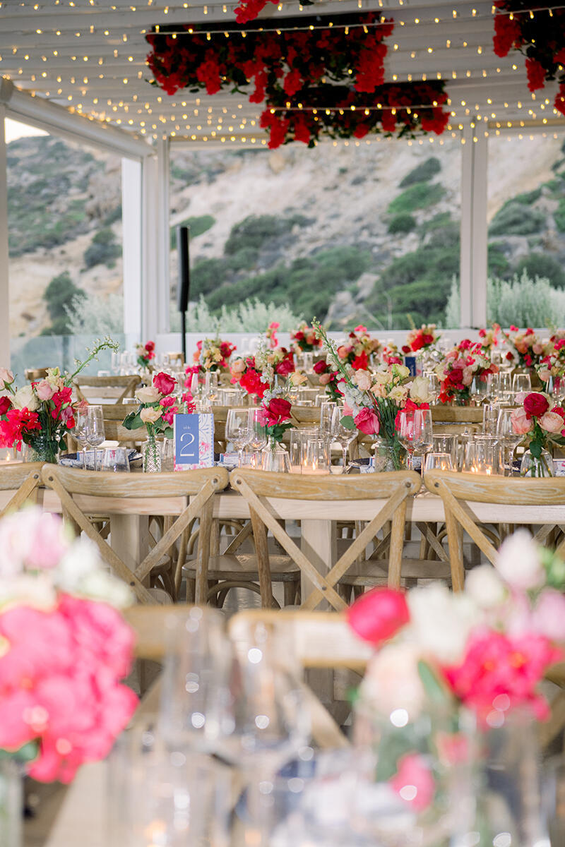 Wedding ceremony detail on Milos